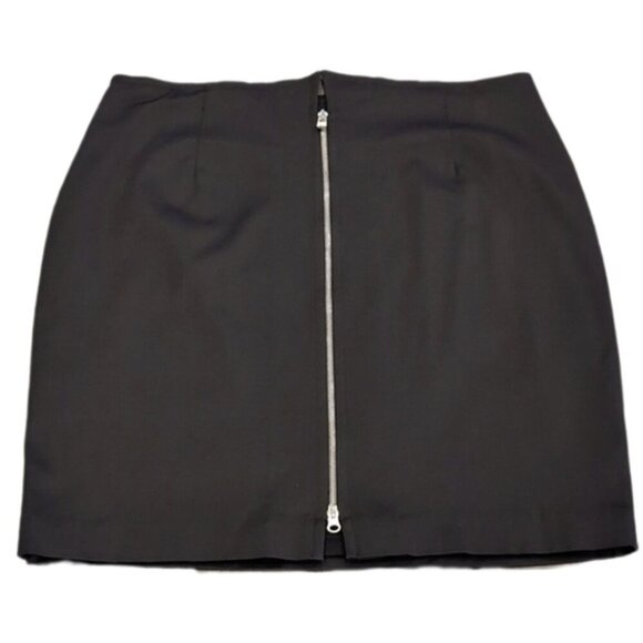 NEW Velika Designs Zip Front Pencil Skirt Plus Size 18 Black Made In Canada - Picture 1 of 11